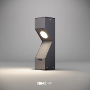 Bollard For Garden - Landscape - Pathway Lighting With Waterproof LED Aluminium Body Short AKA020