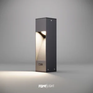 Short Bollard For Garden - Landscape - Pathway Lighting With Waterproof LED Aluminium Body AKA040